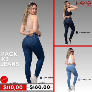 PACK DENIM (3 JEANS)